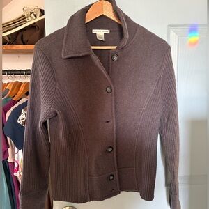 Jillian Jones Brown Women's Cardigan Sweater